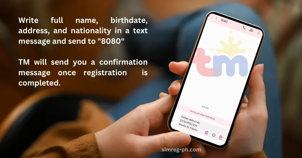 TM SIM REGISTRATION 16 TM SIM RESGITRATION VIA SMS