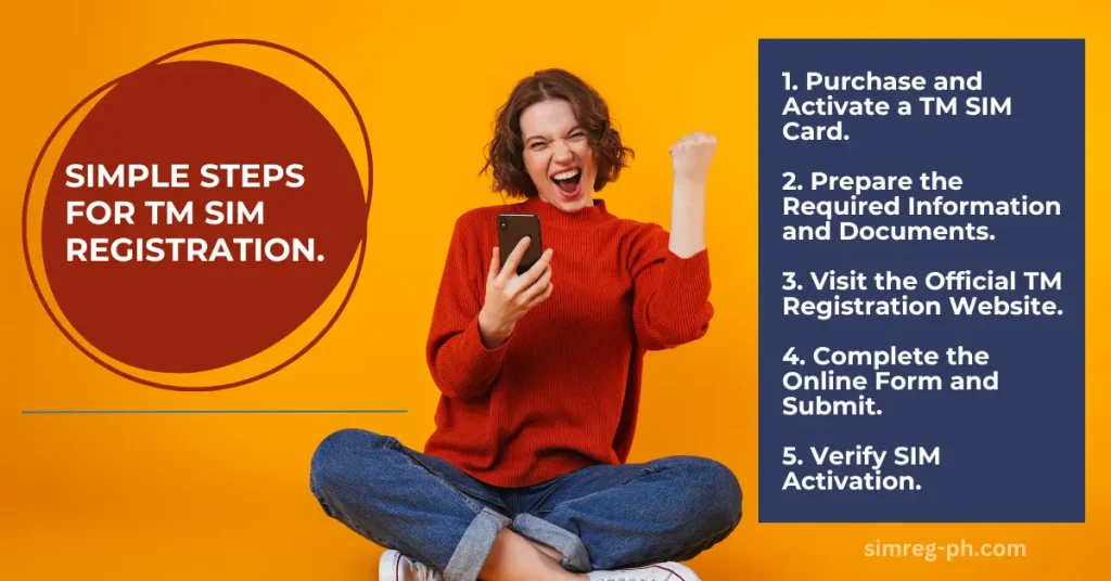 TM SIM REGISTRATION 3 SIMPLE STEPS FOR TM SIM REGISTRATION