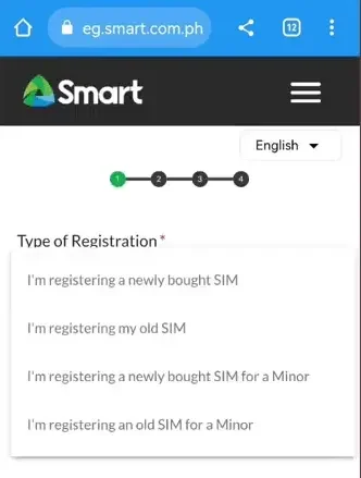 CHOOSE TYPE OF REGISTRATION