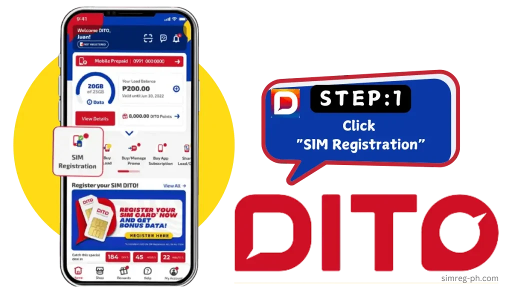 DITO SIM Registration Guide 5 CLICK SIM REGISTRATION