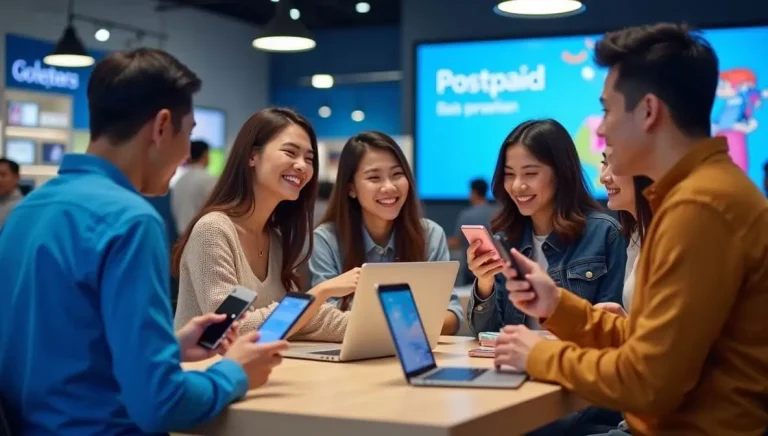 globe plans with device