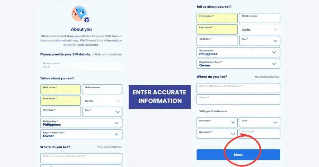ENTER-YOUR-INFORMATION