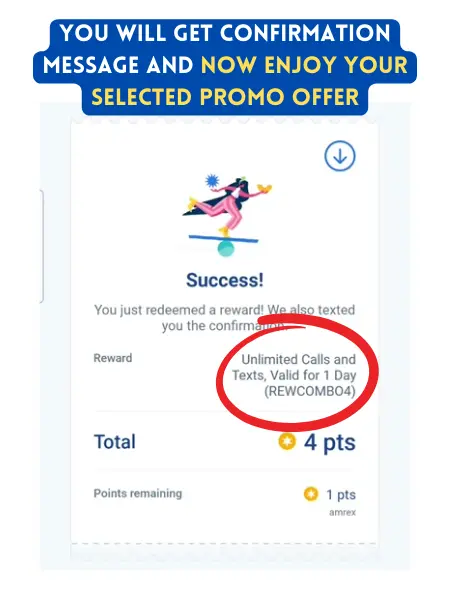 you have redeem globe points
